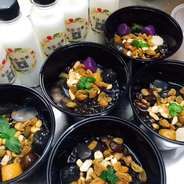 自制彩色Q弹果蔬芋圆