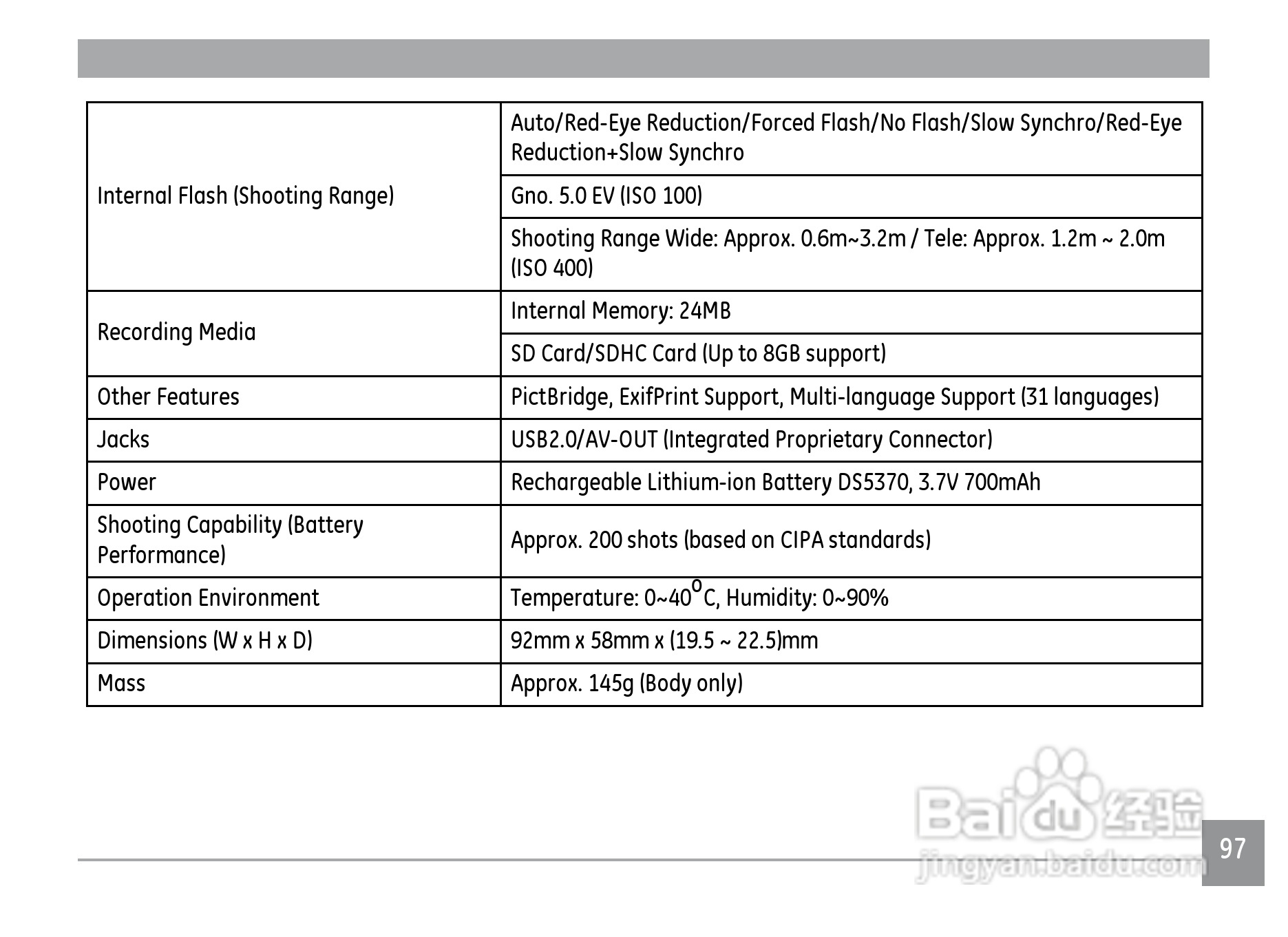GE通用WM1050数码相机说明书:[11]