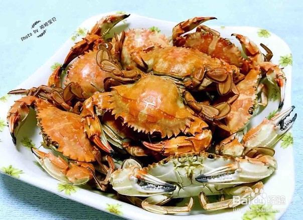 极其美味的清蒸花盖蟹