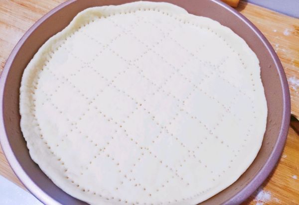 咸蛋黄培根披萨