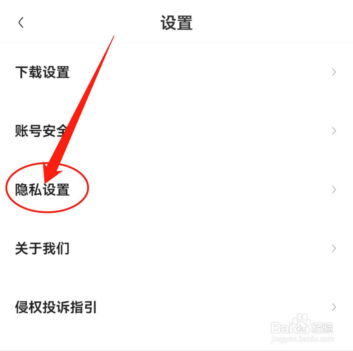 怎么查看皮艇软件中的隐私设置？