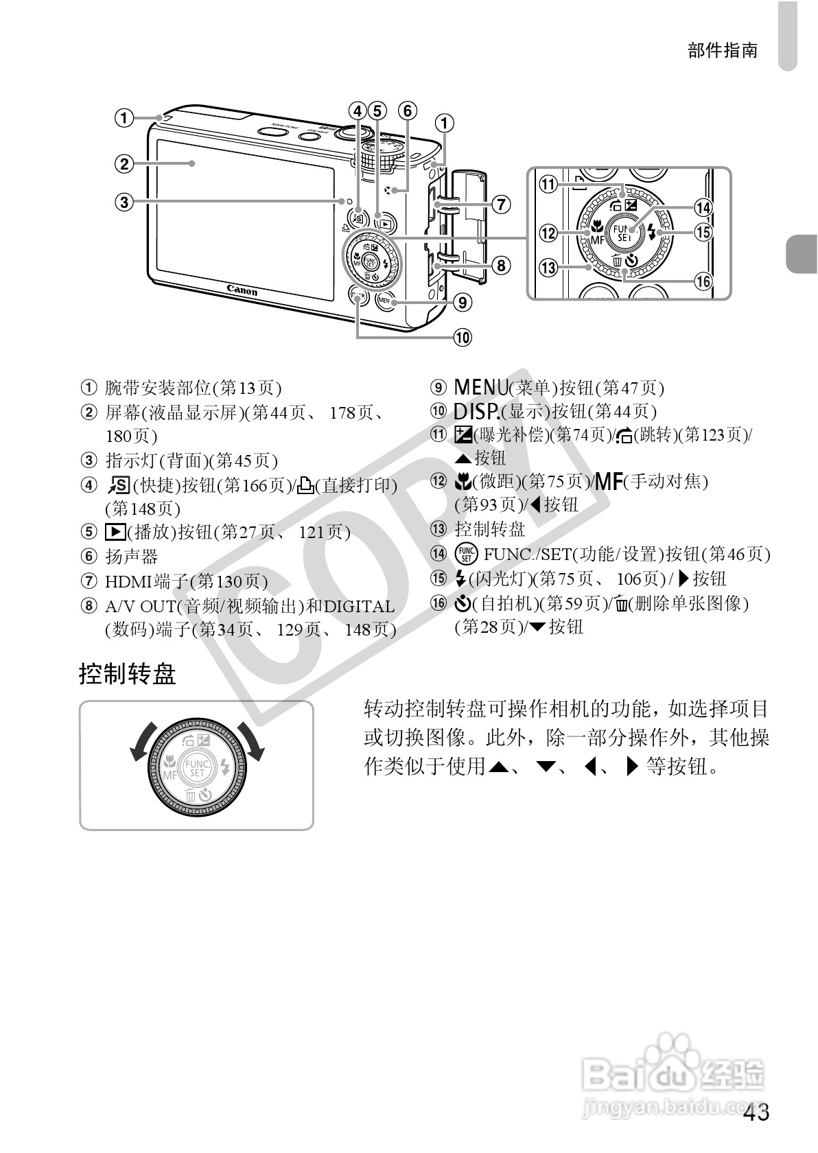 佳能PowerShot S95数码相机使用说明书:[5]