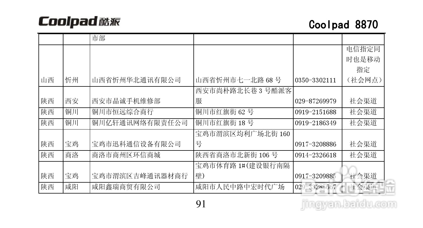 酷派Coolpad 8870手机说明书:[11]