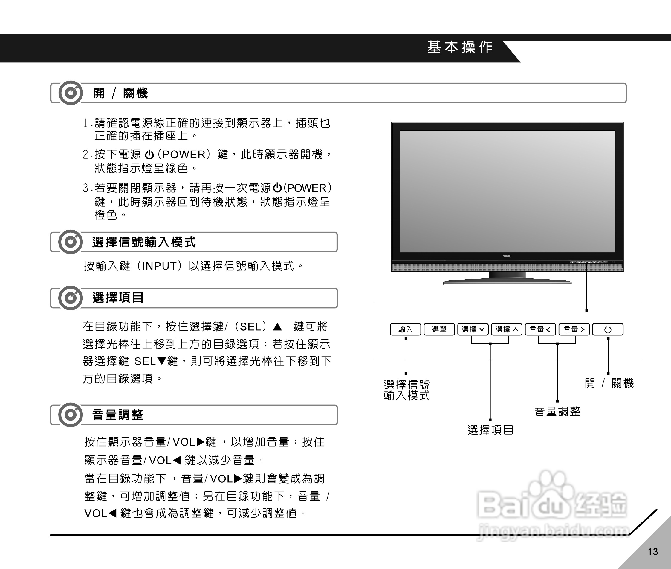 声宝LM-37HW512/42HW512型多媒体显示器说明书:[2]