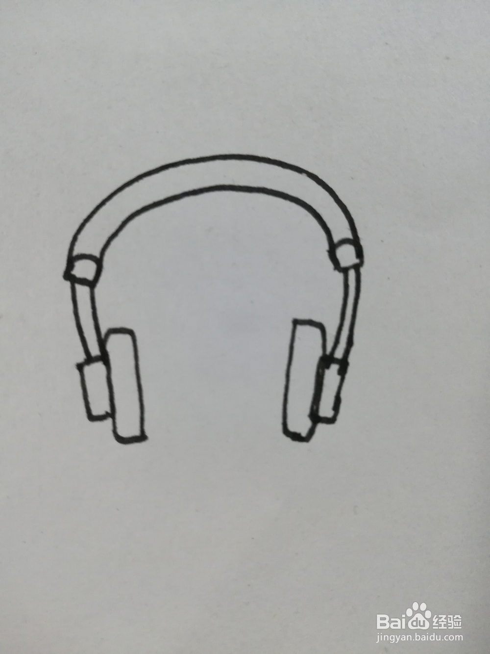 怎么画耳机的简笔画，耳机简笔画怎么画