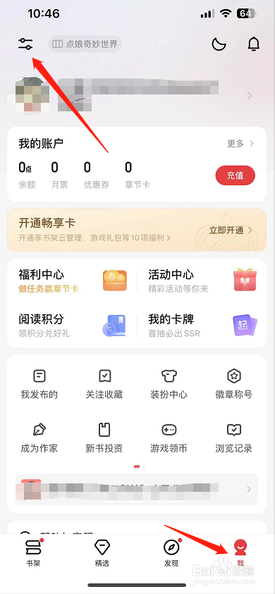 起点读书怎么开启彩蛋章显示