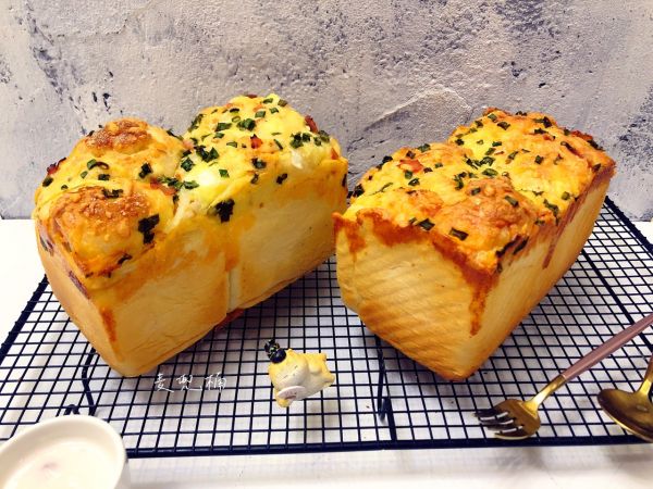 香葱芝士火腿吐司面包