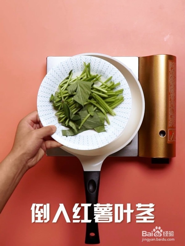 清炒红薯叶方法步骤