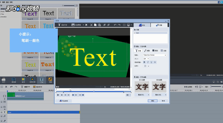 AVS Video Editor中如何更改字幕颜色