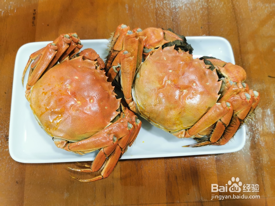 吃光光的清蒸大闸蟹