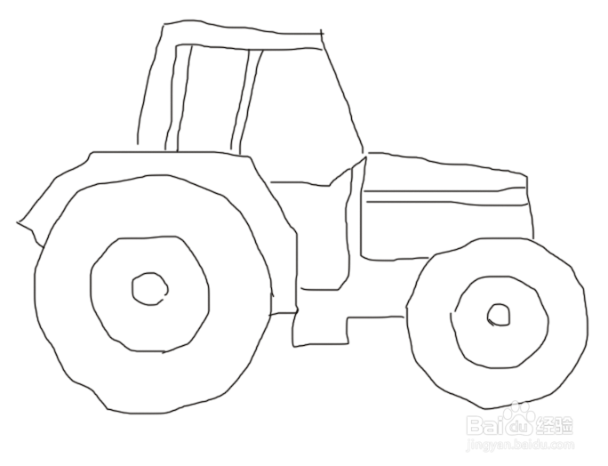 photoshop画拖拉机