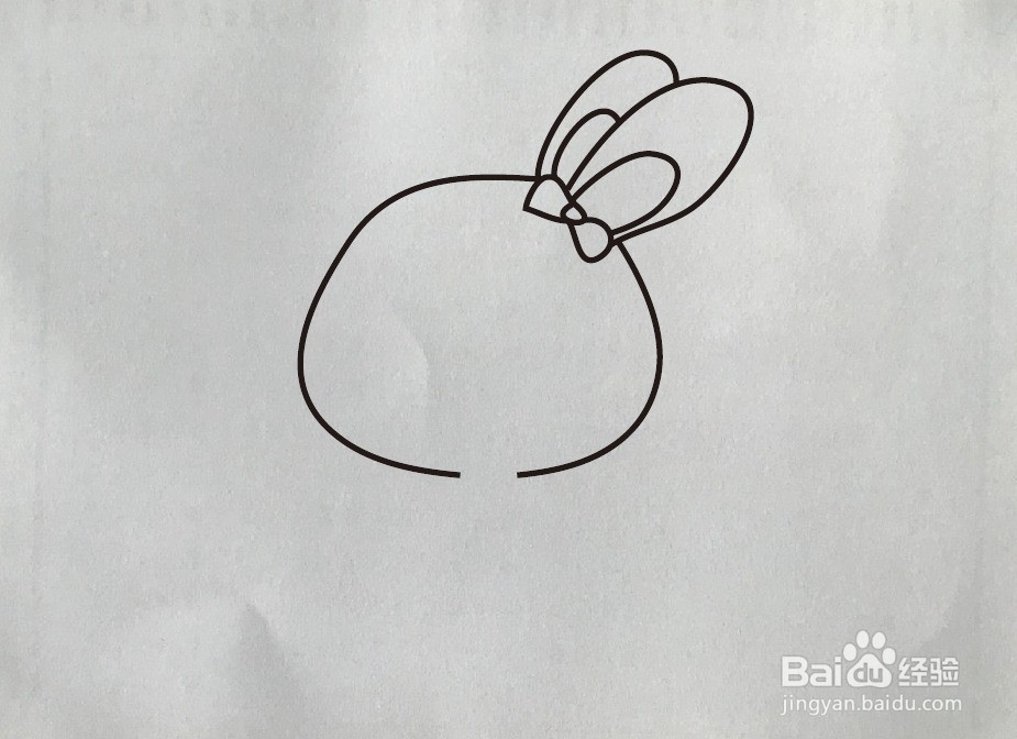 怎样画小白兔简笔画