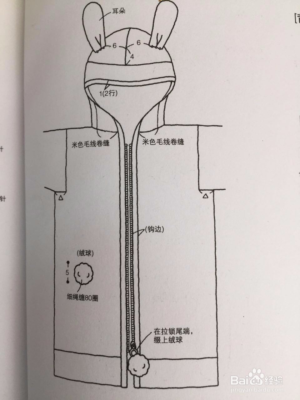 勾儿童大衣花样方法