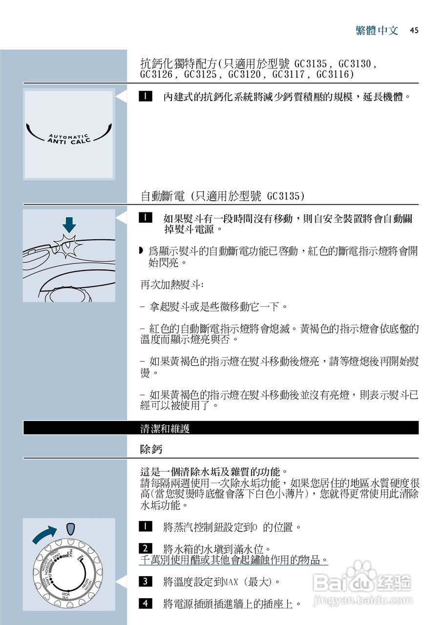 PHILIPS GC3115电烫斗用户手册:[5]