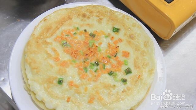 家常做法的面粉鸡蛋早餐鸡蛋饼营养