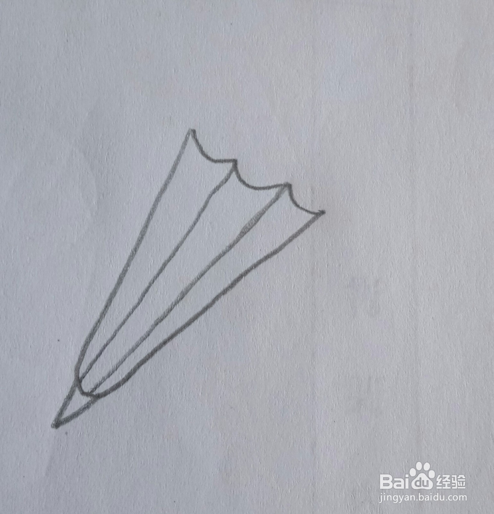 儿童简笔画伞的画法三