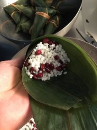 红豆蜜枣小脚粽