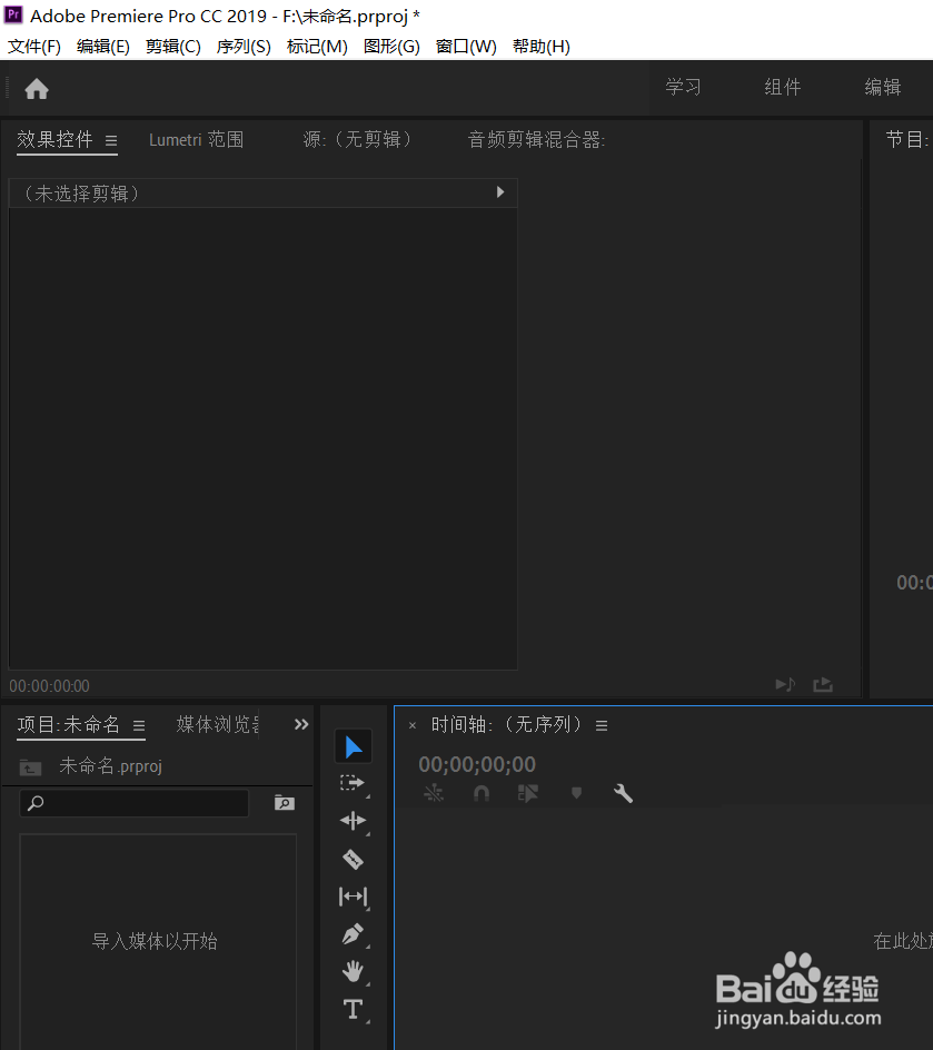 pr导入mp4视频变成音频