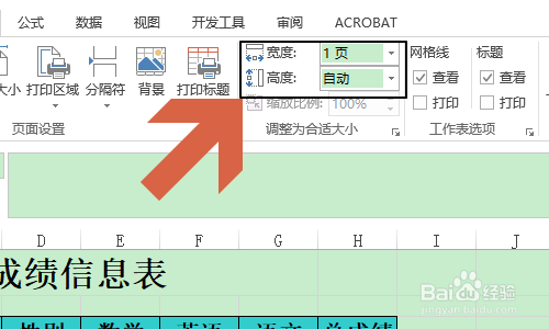 如何将Excel打印到一页纸上