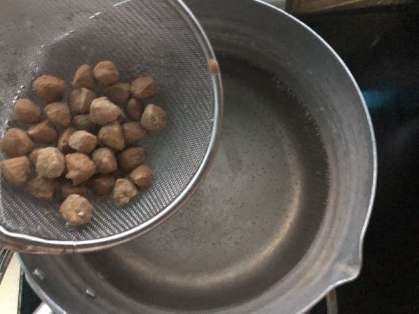 珍珠西米蜜豆椰汁