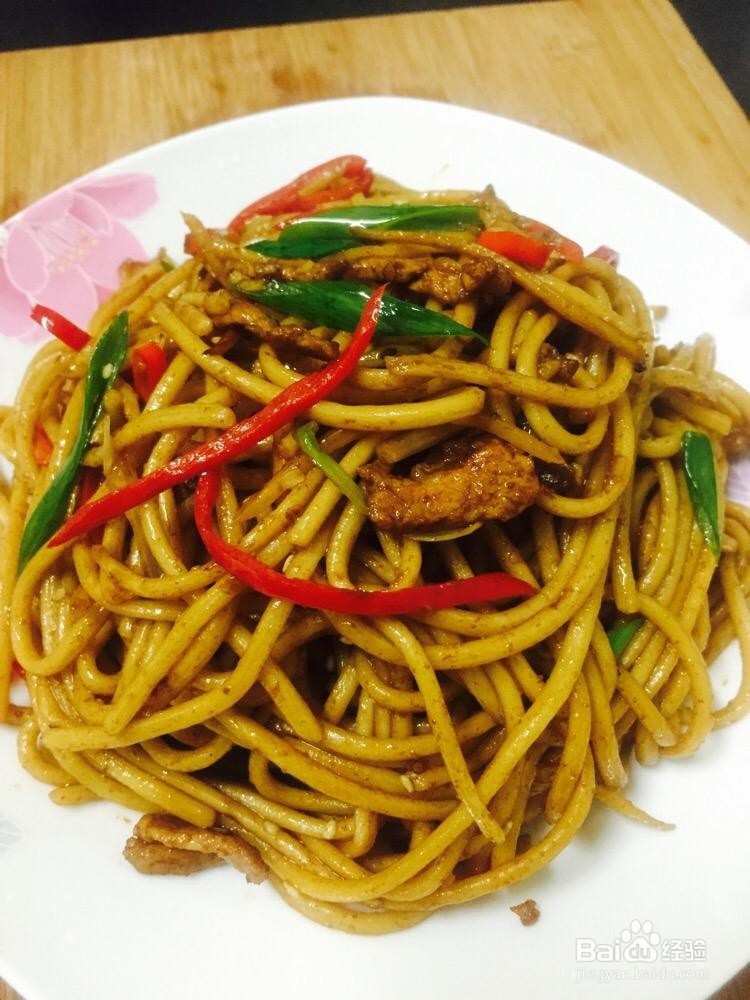 家常炒面的制作方法