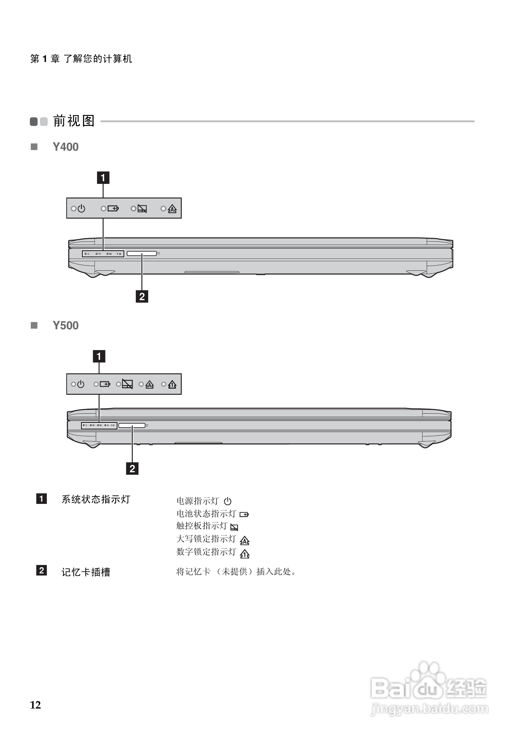 联想Y500笔记本电脑使用说明书:[2]