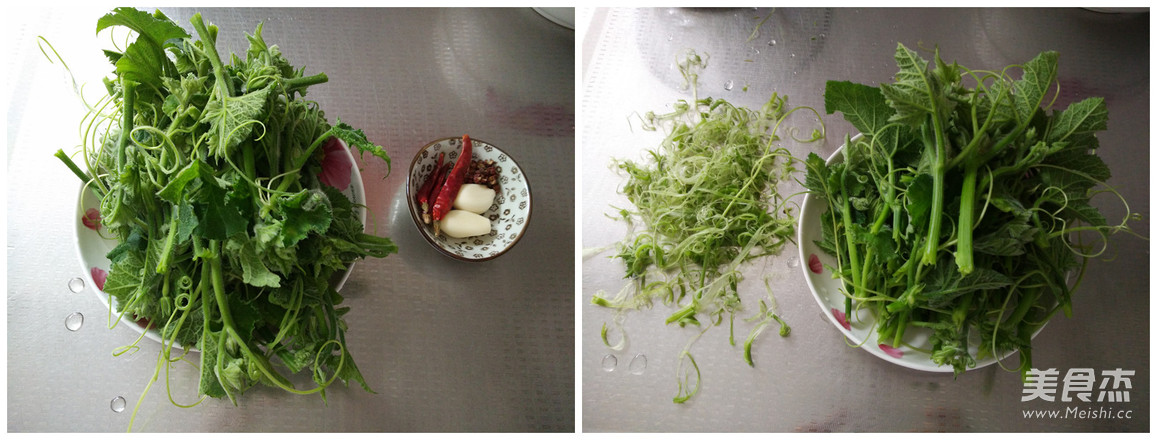 凉拌南瓜尖的做法