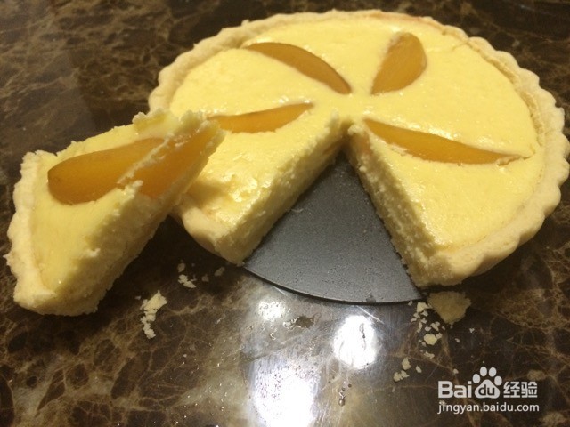 黄桃乳酪派的做法