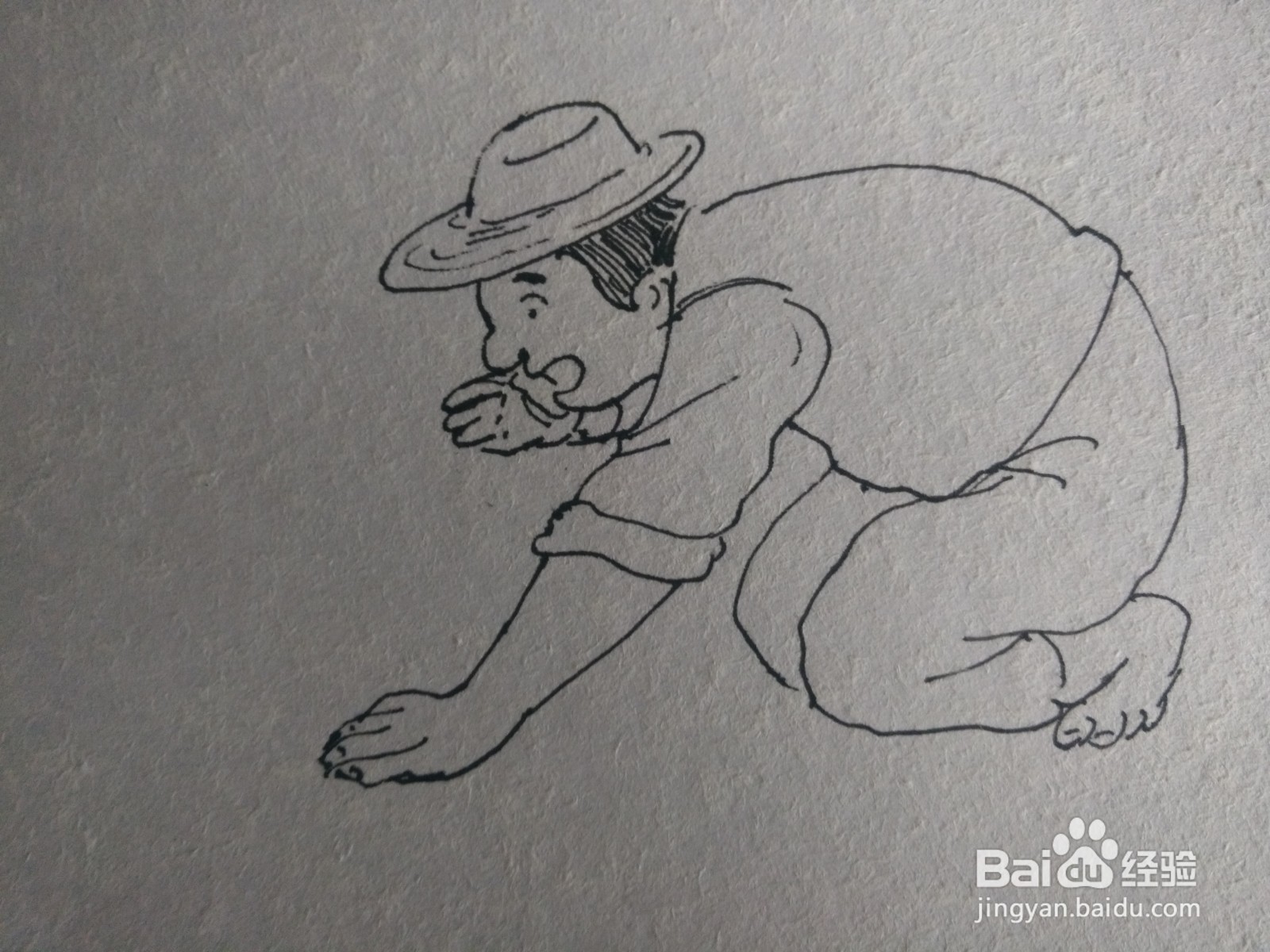 大大大和小小小历险记简笔画