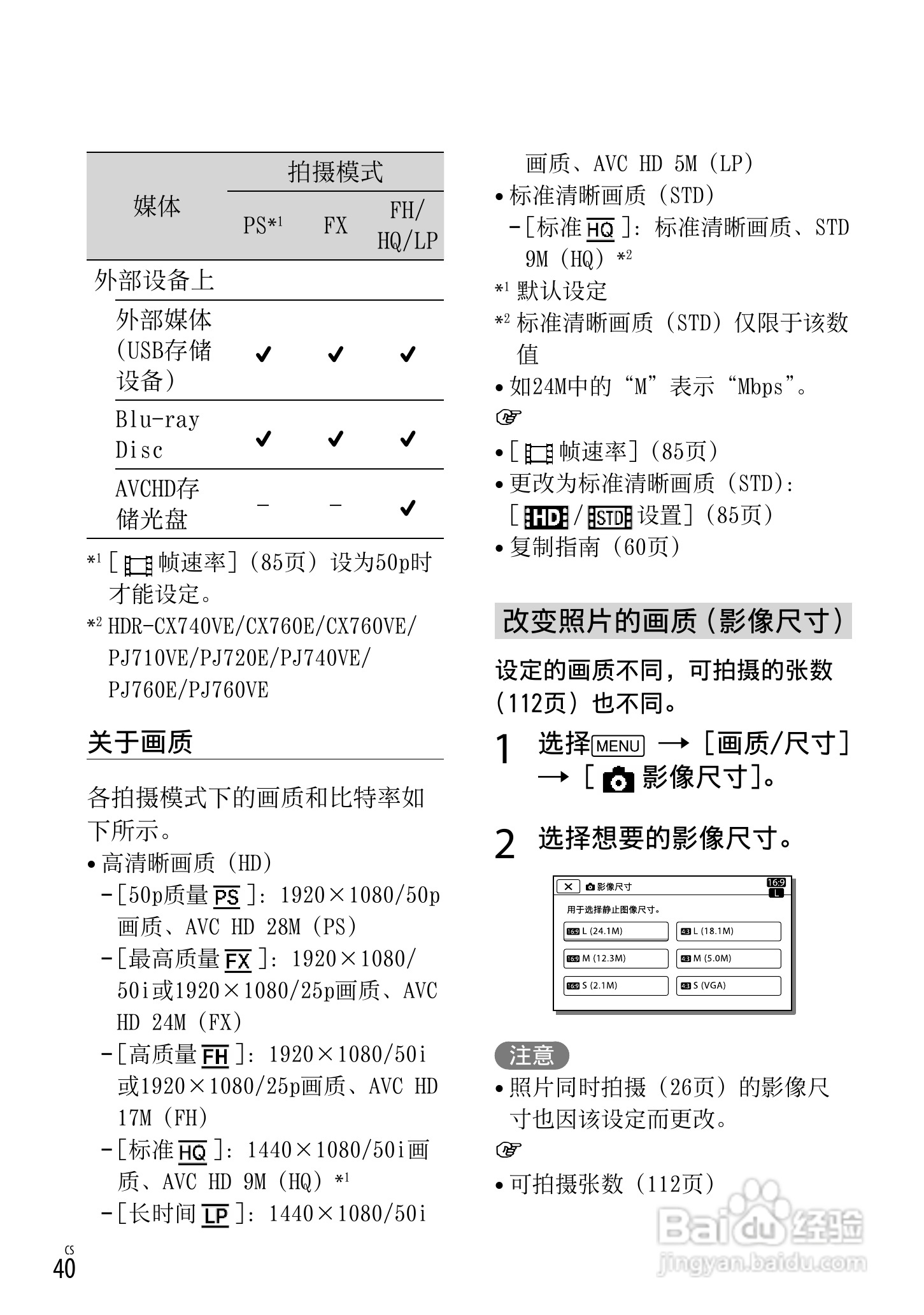 SONY索尼 HDR-PJ720E数码摄像机说明书:[4]