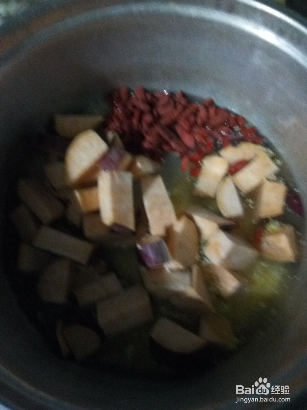 红薯枸杞两参粥