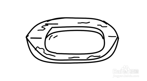 砚台和墨简笔画的画法