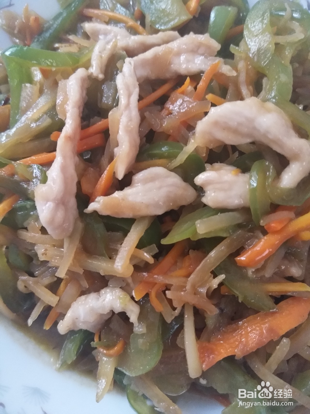 怎么做青椒丝+土豆丝炒肉