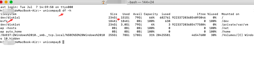 MAC如何查看硬盘的空间