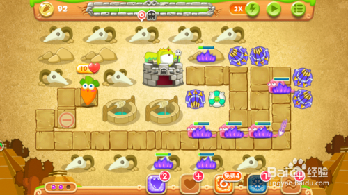 保卫萝卜2-第75关冰川攻略