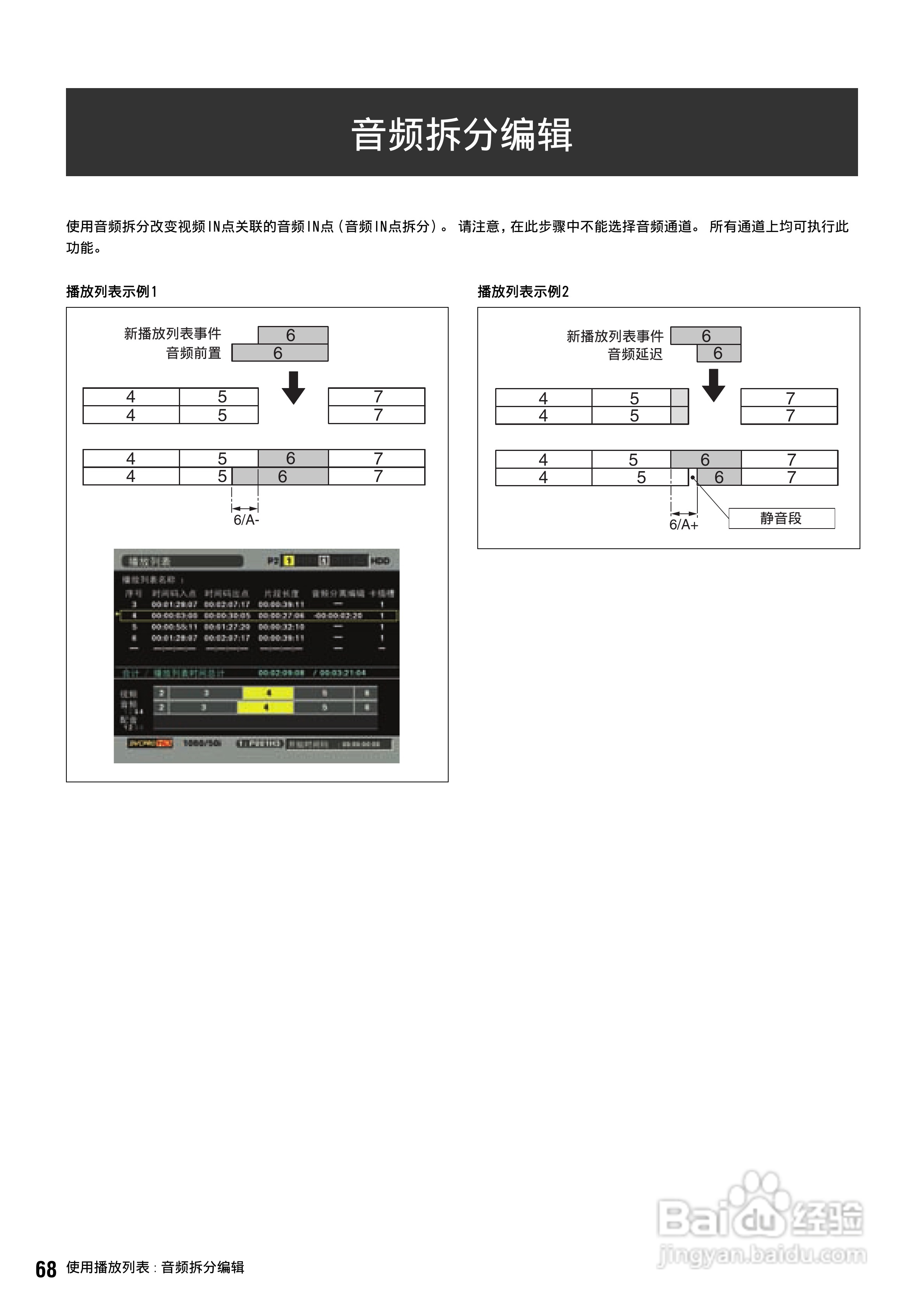 松下 AJ-HPS1500MC编辑录放机操作手册:[7]