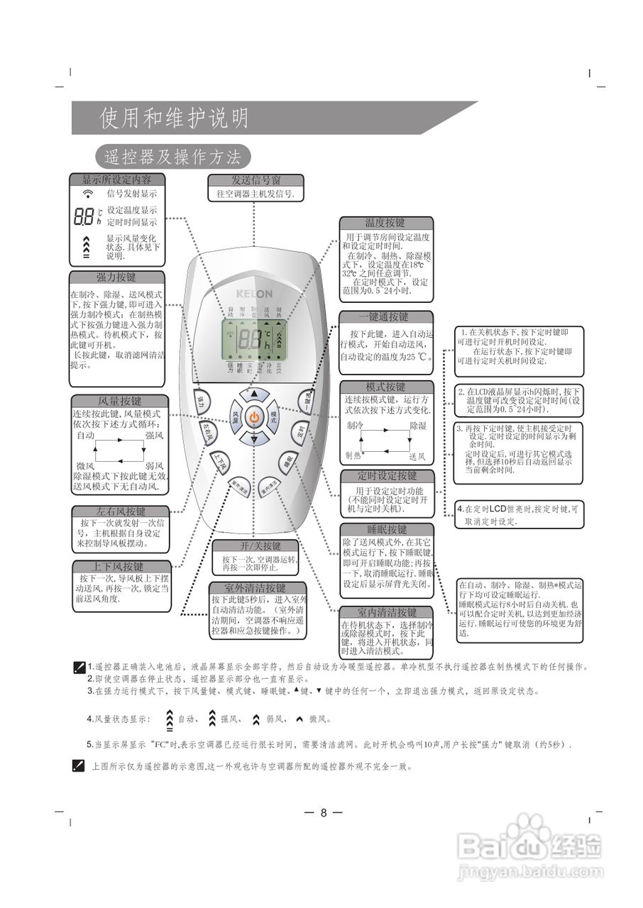 科龙KFR-72LW/VPFZBp-3分体落地式房间空调器使用安装:[1]