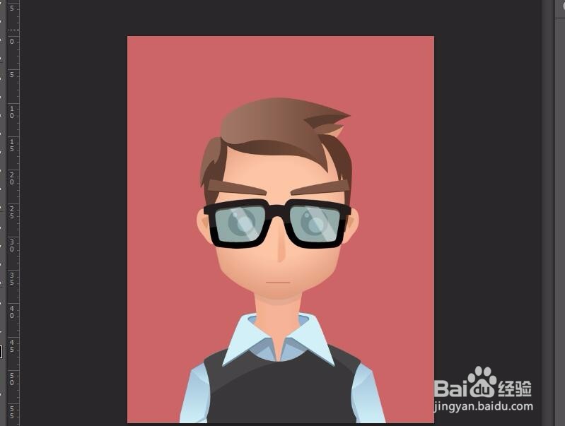 PS证件照换底色