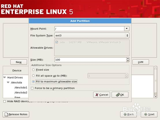 【linux】RHEL 5.2 快速安装