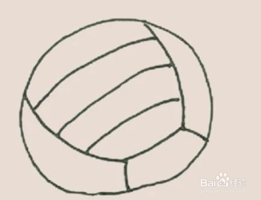 简笔画之排球