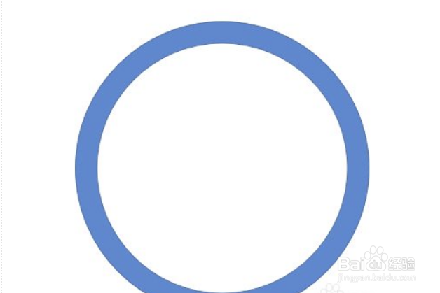 如何在PowerPoint中画一个正圆环