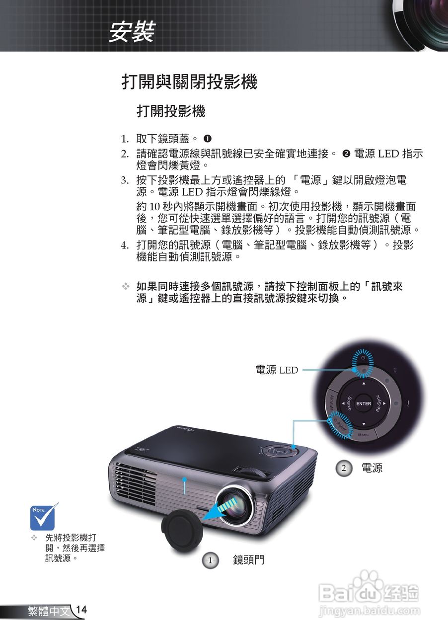 奥图码 EW628投影机说明书:[2]