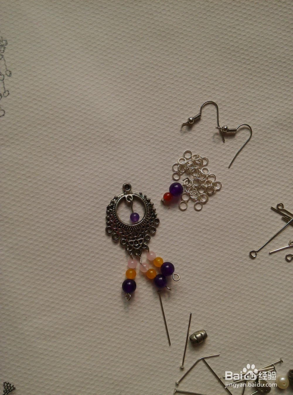 简单制作复古名族耳环