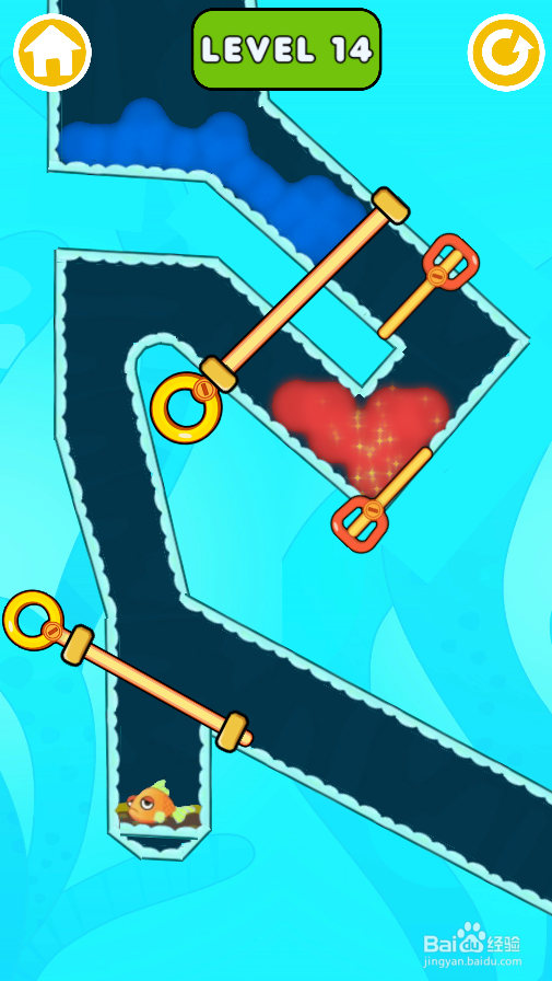 如何营救小金鱼（Level 14）