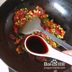 腊肠焖饭的做法
