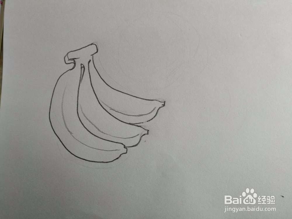 苹果香蕉的简笔画画法