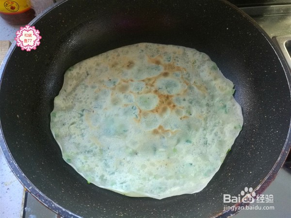 玉米面香葱早餐饼