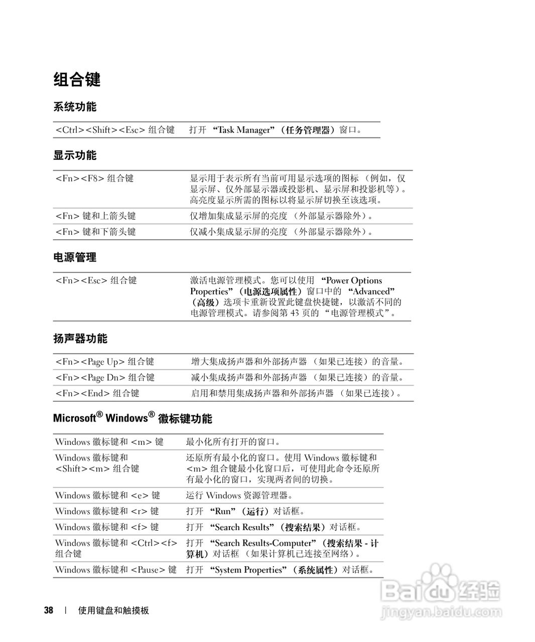 戴尔Inspiron E1505笔记本电脑使用说明书:[4]