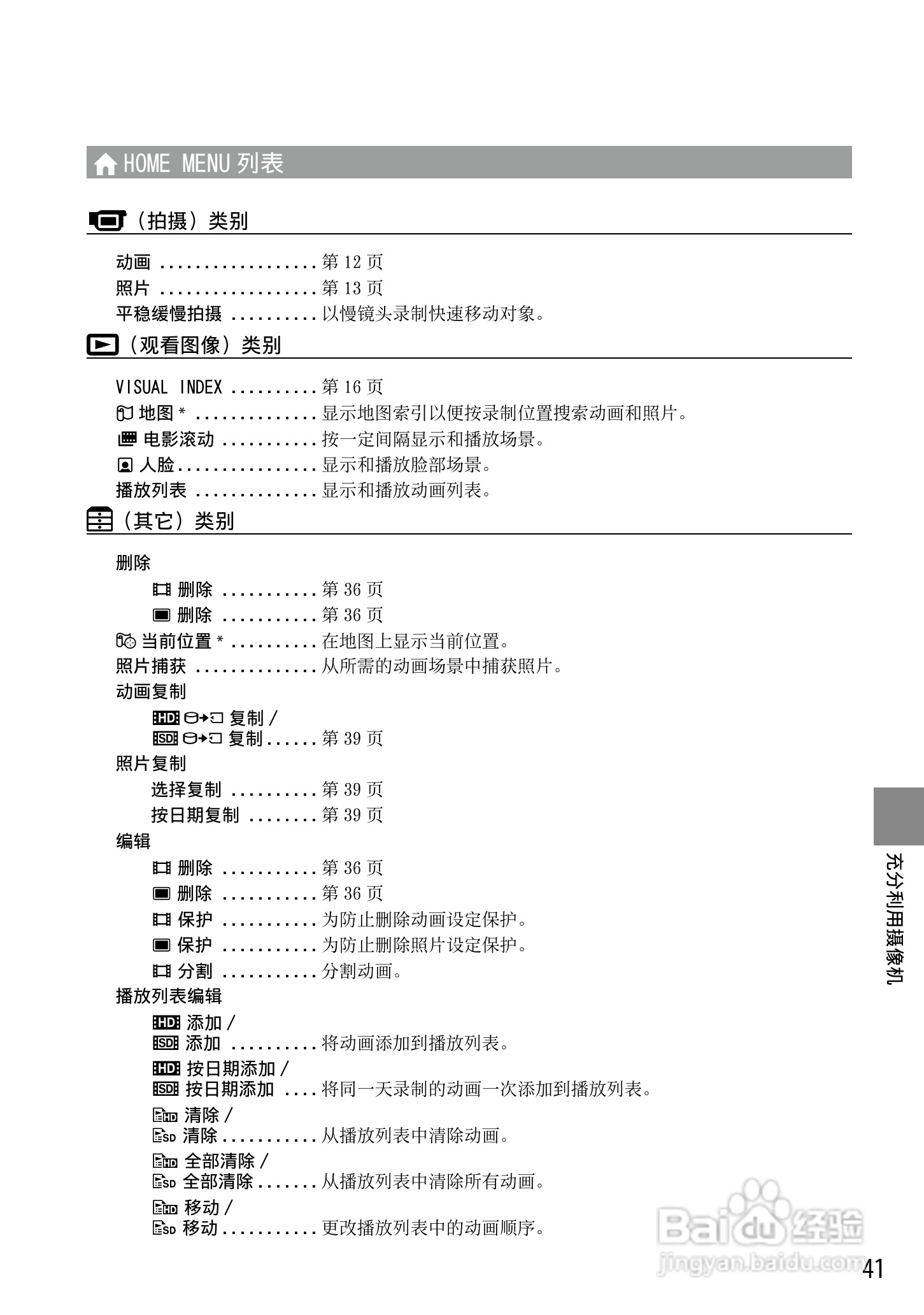 索尼HDR-XR520VE摄像机说明书:[5]