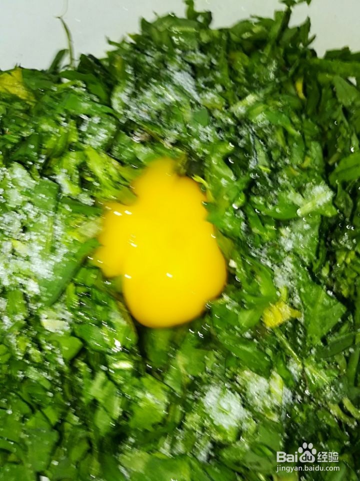 冬季荠菜炒鸡蛋的具体做法